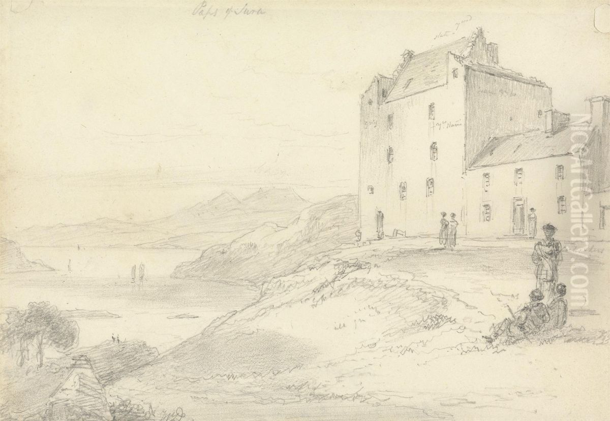 Craignish Castle, Jura Oil Painting by William Daniell RA