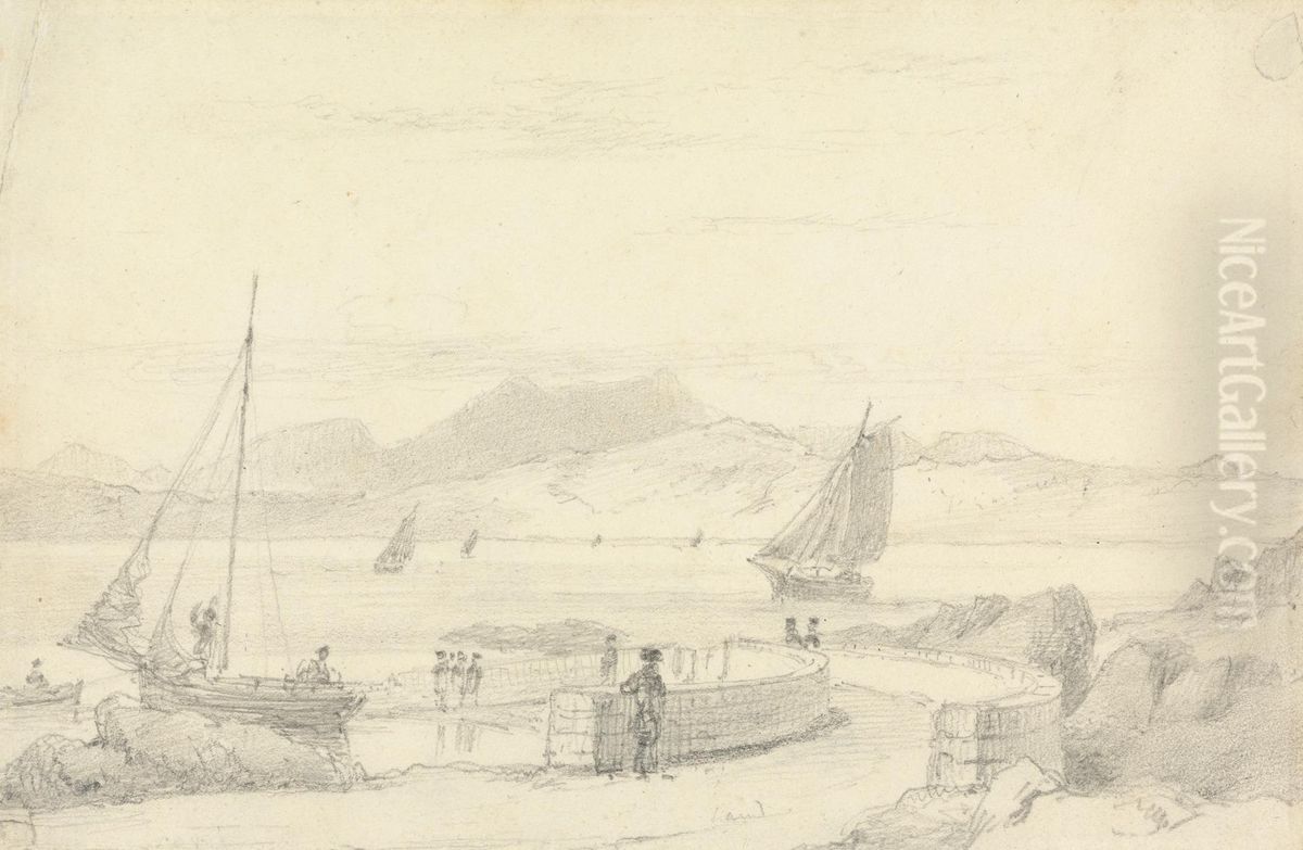 Lagg Ferry, Jura Oil Painting by William Daniell RA