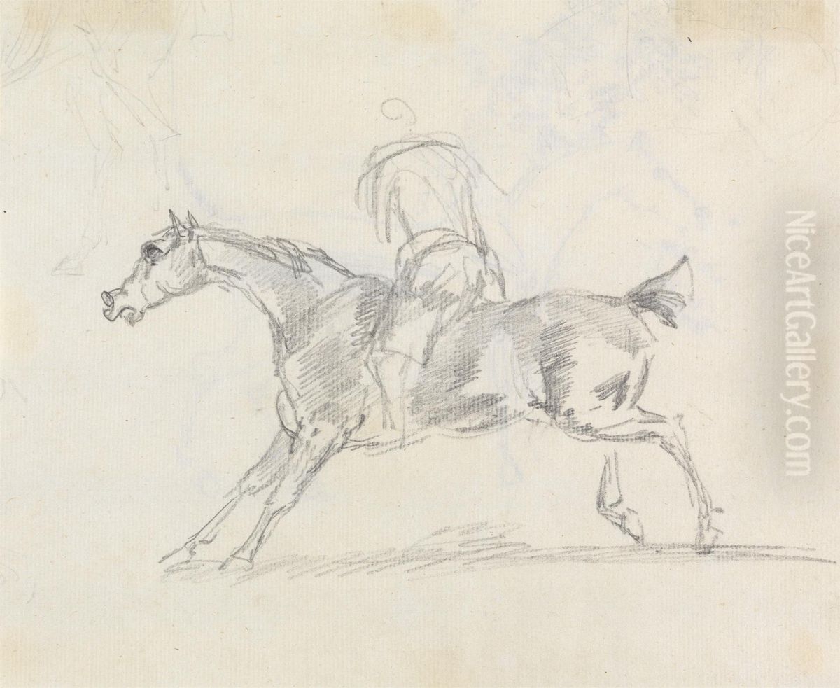 Figure on Horseback Oil Painting by Sawrey Gilpin