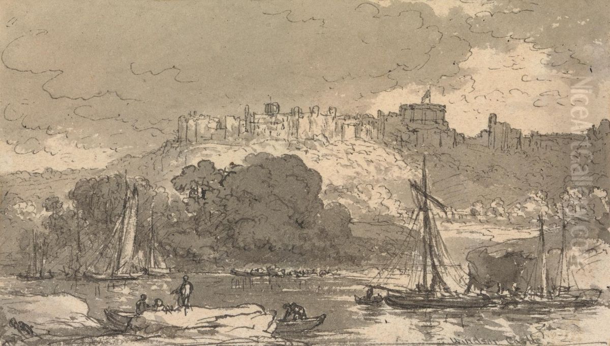 Windsor Castle Oil Painting by John Glover