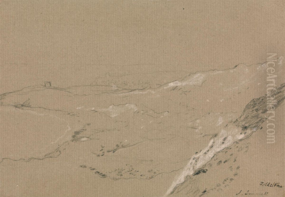 Folkestone Oil Painting by John Linnell