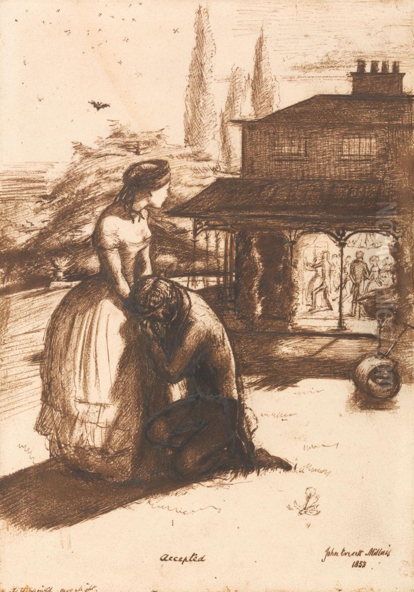 Accepted Oil Painting by Sir John Everett Millais