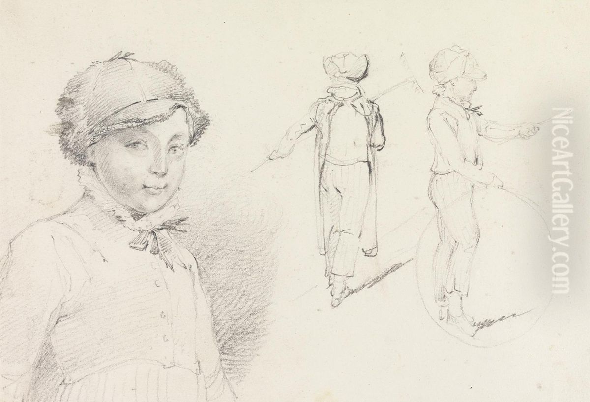 Study of Children Oil Painting by Henry Thomas Alken