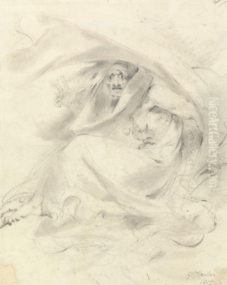 Hecate Oil Painting by George Henry Harlow