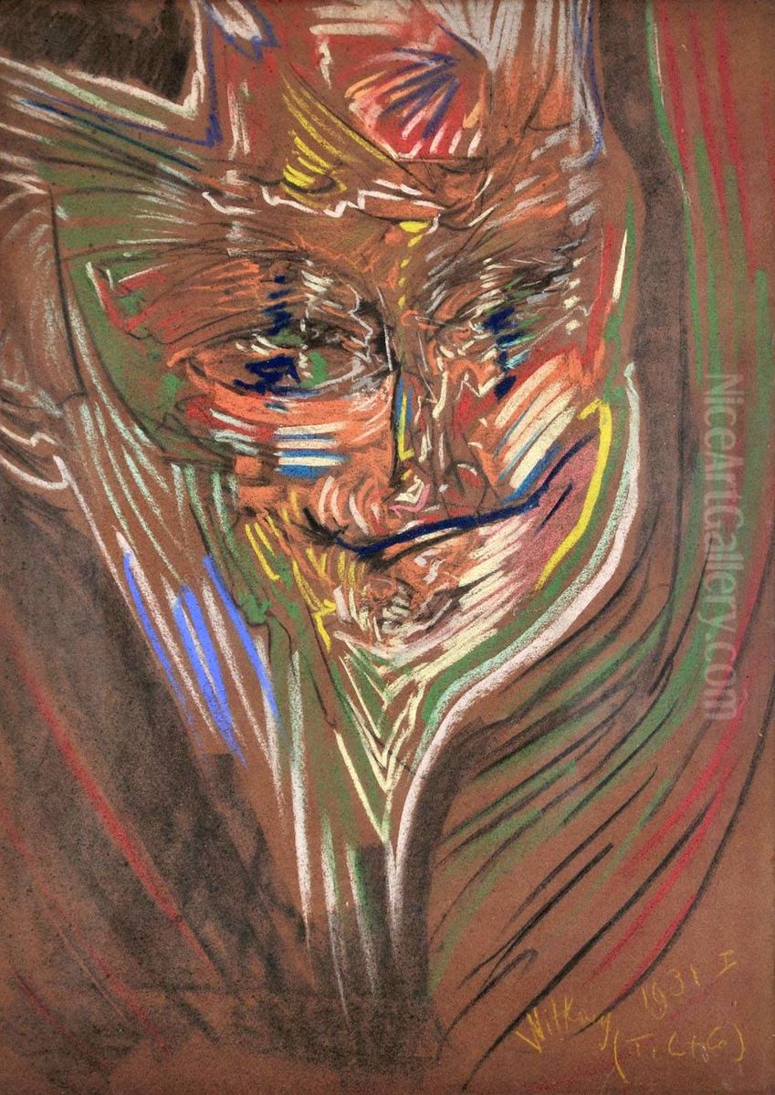 Portrait of Helena Bialynicka-Birula Oil Painting by Stanislaw Ignacy Witkiewicz (Witkacy)