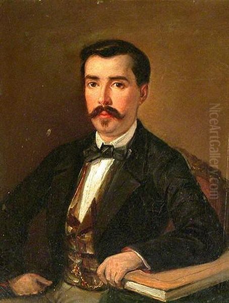 Retrato Masculino Oil Painting by Antonio Caba y Casamitjana