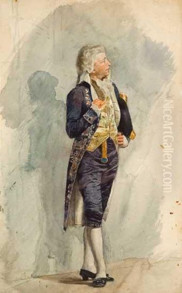 Caballero Oil Painting by Antonio Caba y Casamitjana