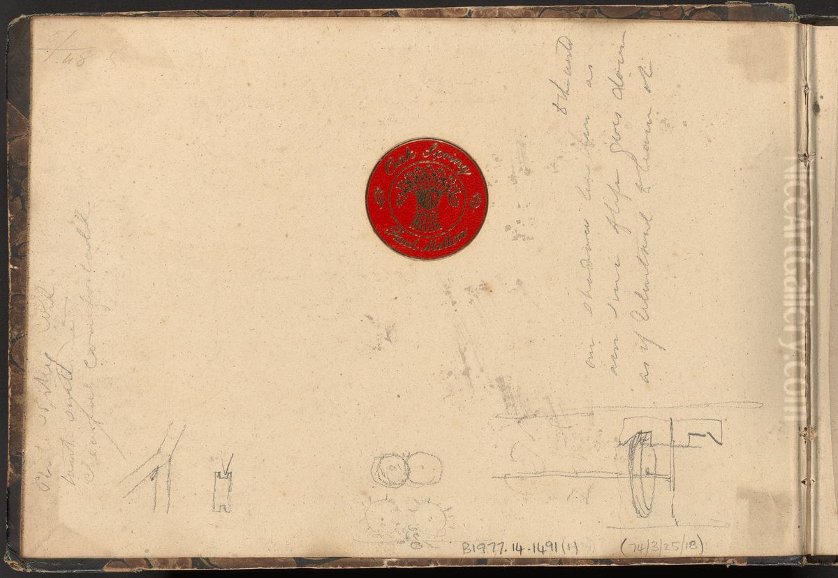 Landscapes of Devon and Surroundings Oil Painting by William Brockedon