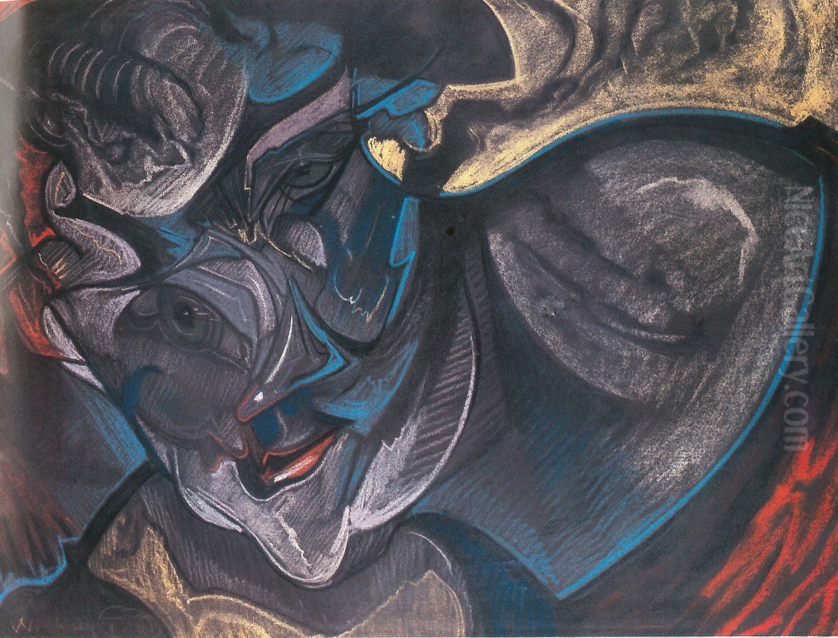 Portret Kazimiery Zulawskiej Oil Painting by Stanislaw Ignacy Witkiewicz (Witkacy)