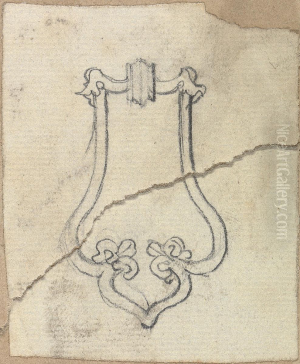 Design for a Decorative Object Oil Painting by Augustus Pugin