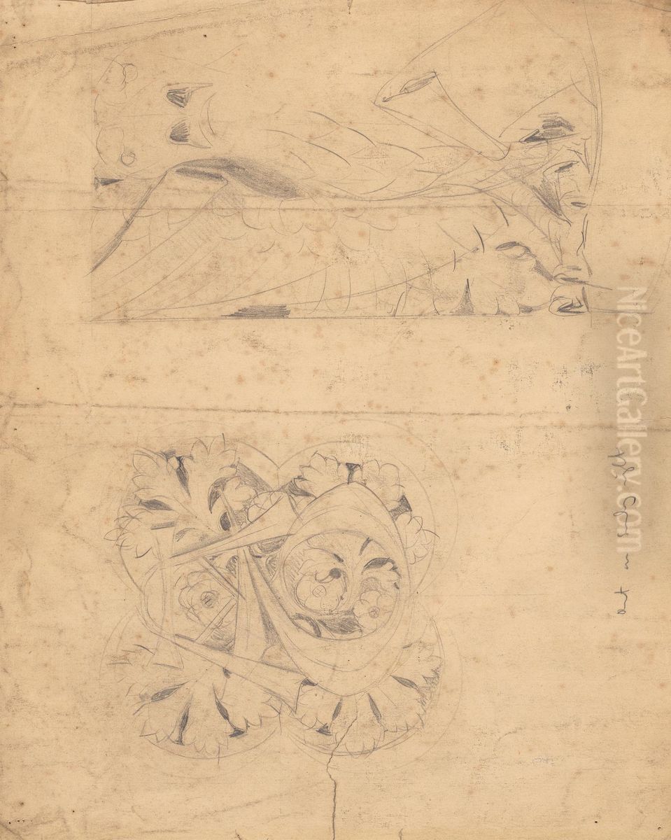 Designs for Gothic Ornamentation Oil Painting by Augustus Pugin