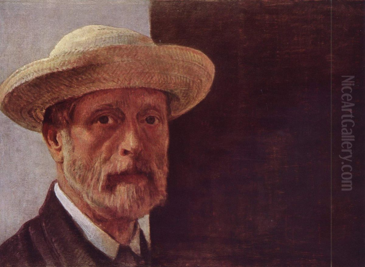 Self-portrait Oil Painting by Barthelemy Menn