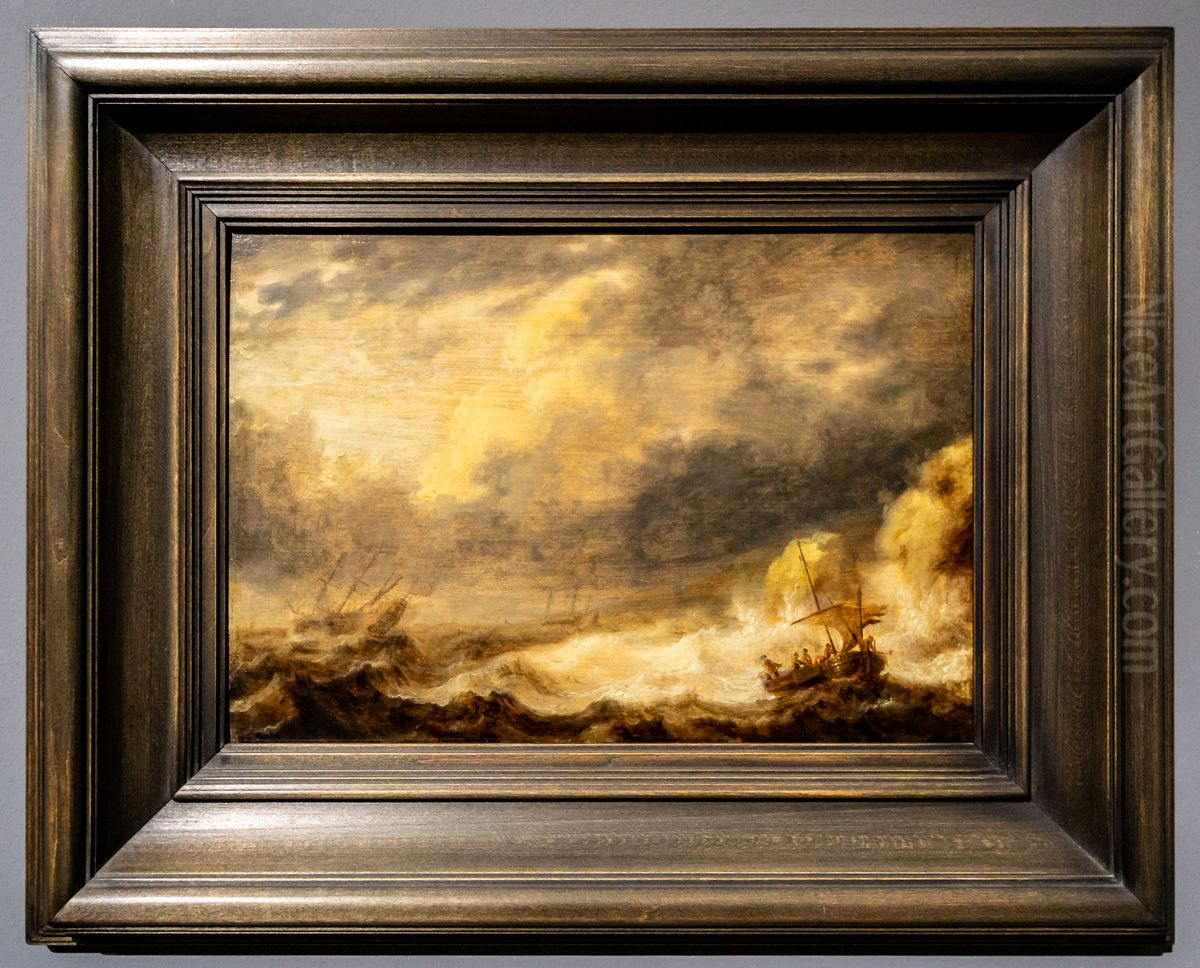 Seascape Oil Painting by Bonaventura Peeters the Elder