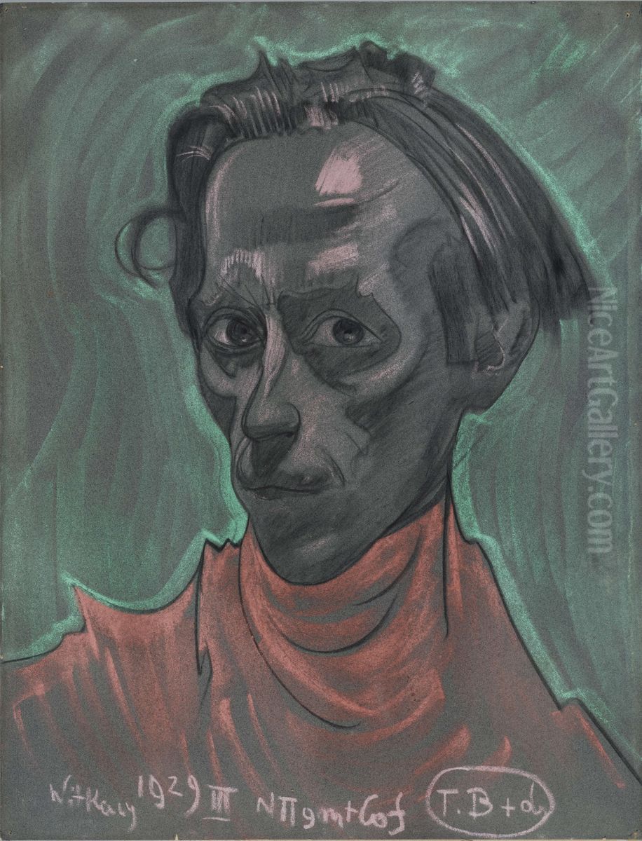 Portret Jozefa Fedorowicza Oil Painting by Stanislaw Ignacy Witkiewicz (Witkacy)