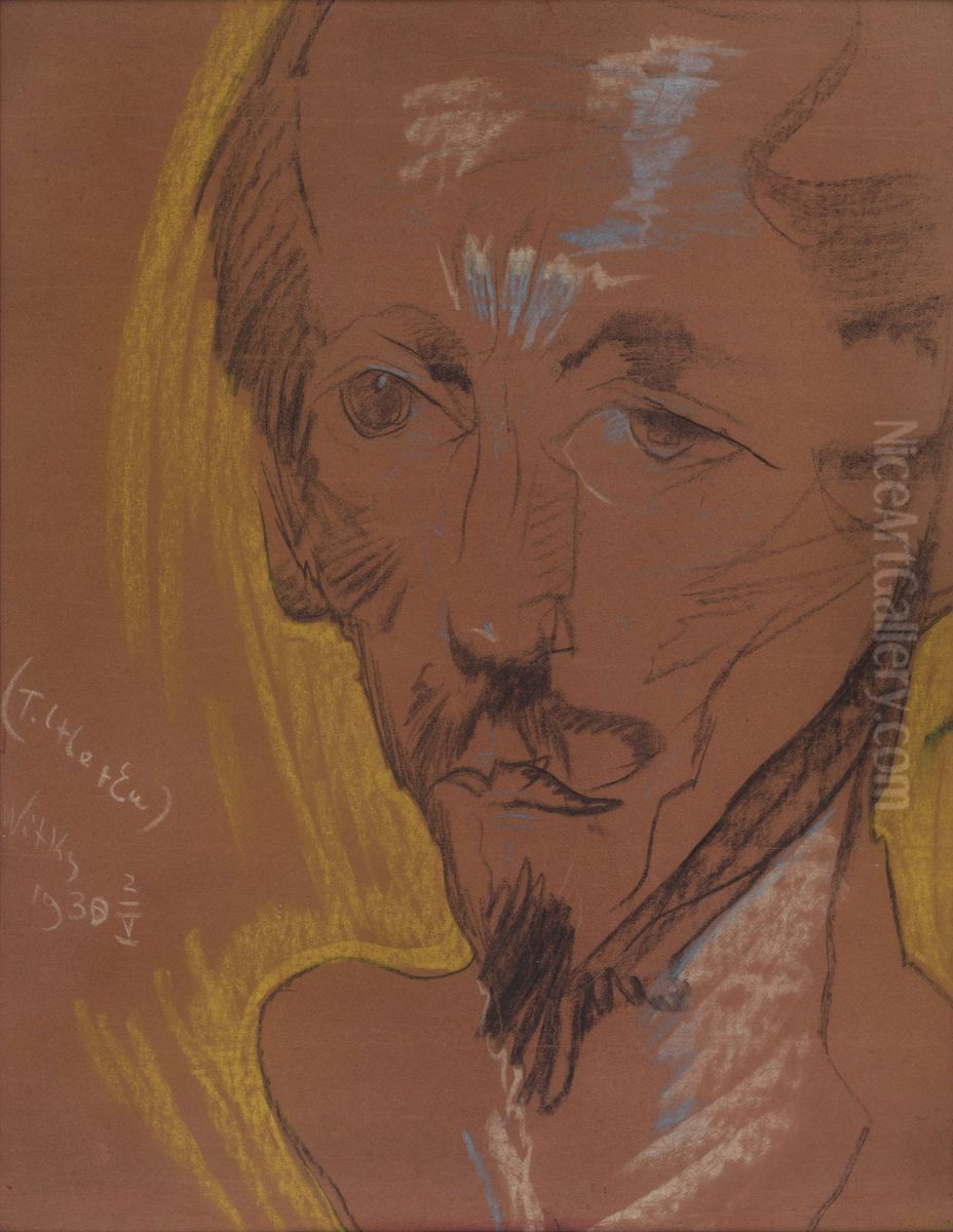 Portret Jozefa Fedorowicza Oil Painting by Stanislaw Ignacy Witkiewicz (Witkacy)