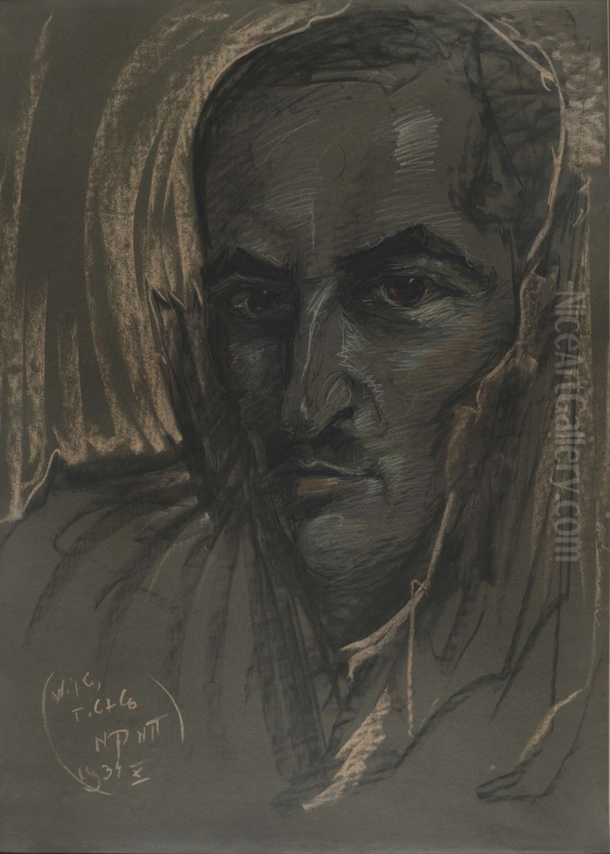 Portrait of Jan Jozef Glogowski Oil Painting by Stanislaw Ignacy Witkiewicz (Witkacy)