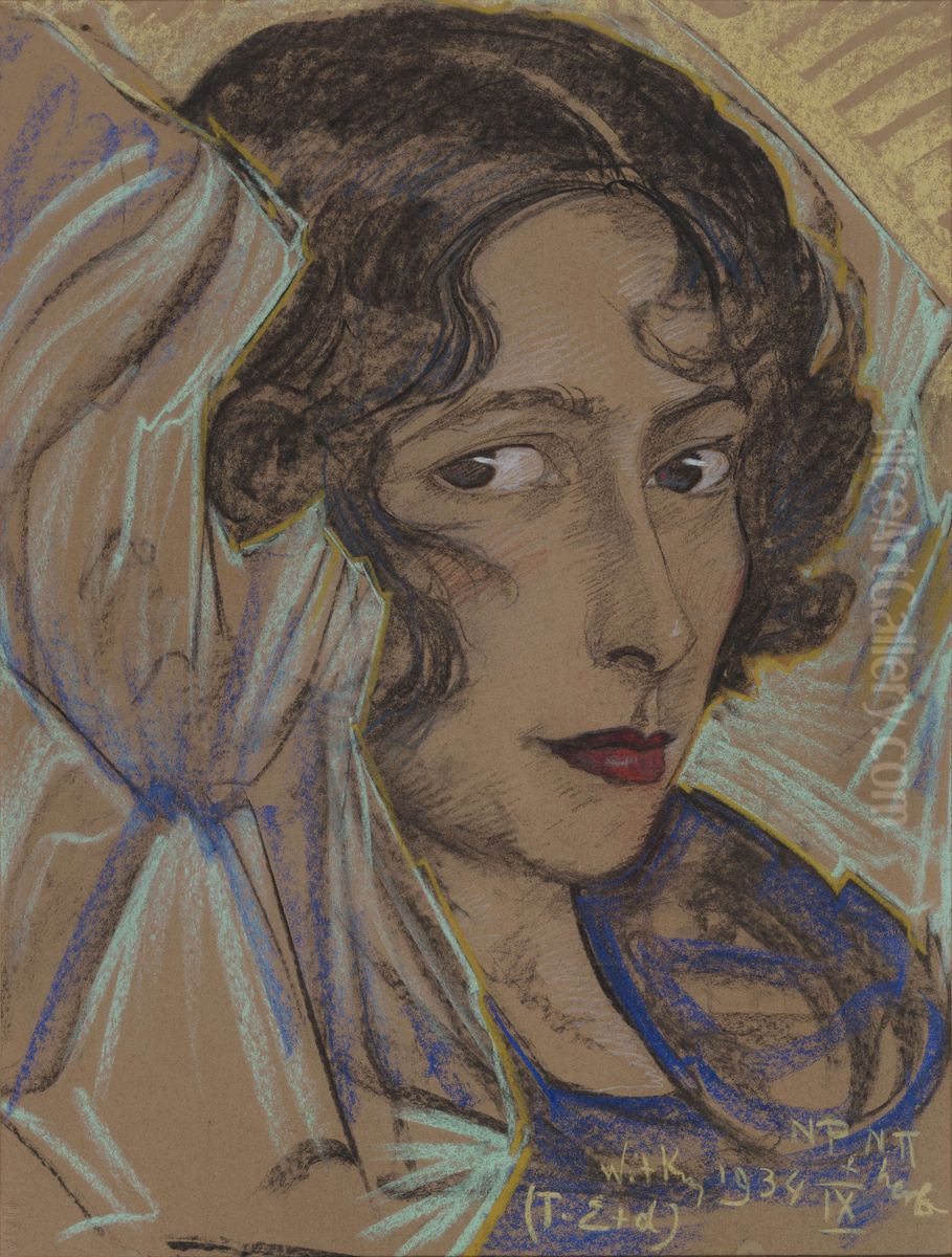 Portret Rozy Duch Oil Painting by Stanislaw Ignacy Witkiewicz (Witkacy)