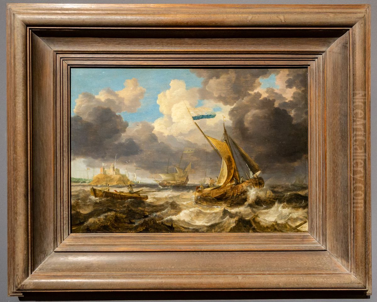 Seascape Oil Painting by Bonaventura Peeters the Elder