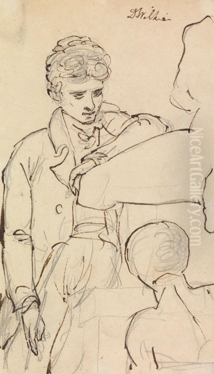 Study of a Man Oil Painting by Benjamin Haydon