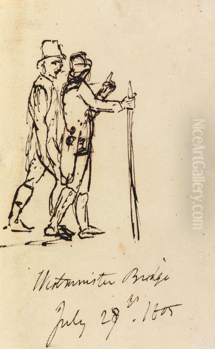 Westminster Bridge Oil Painting by Benjamin Haydon