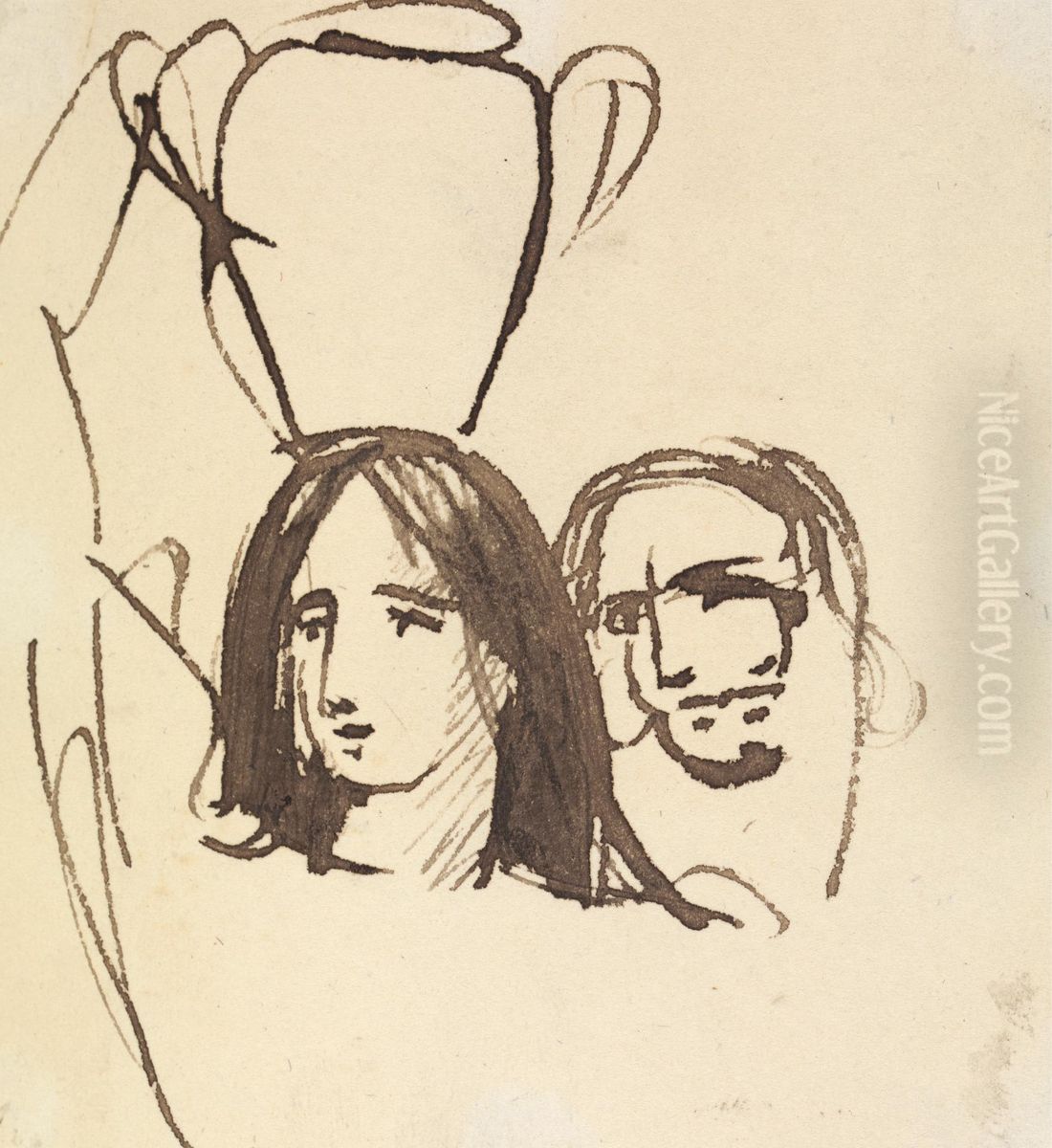 Study For, Christ's Entry into Jerusalem Oil Painting by Benjamin Haydon