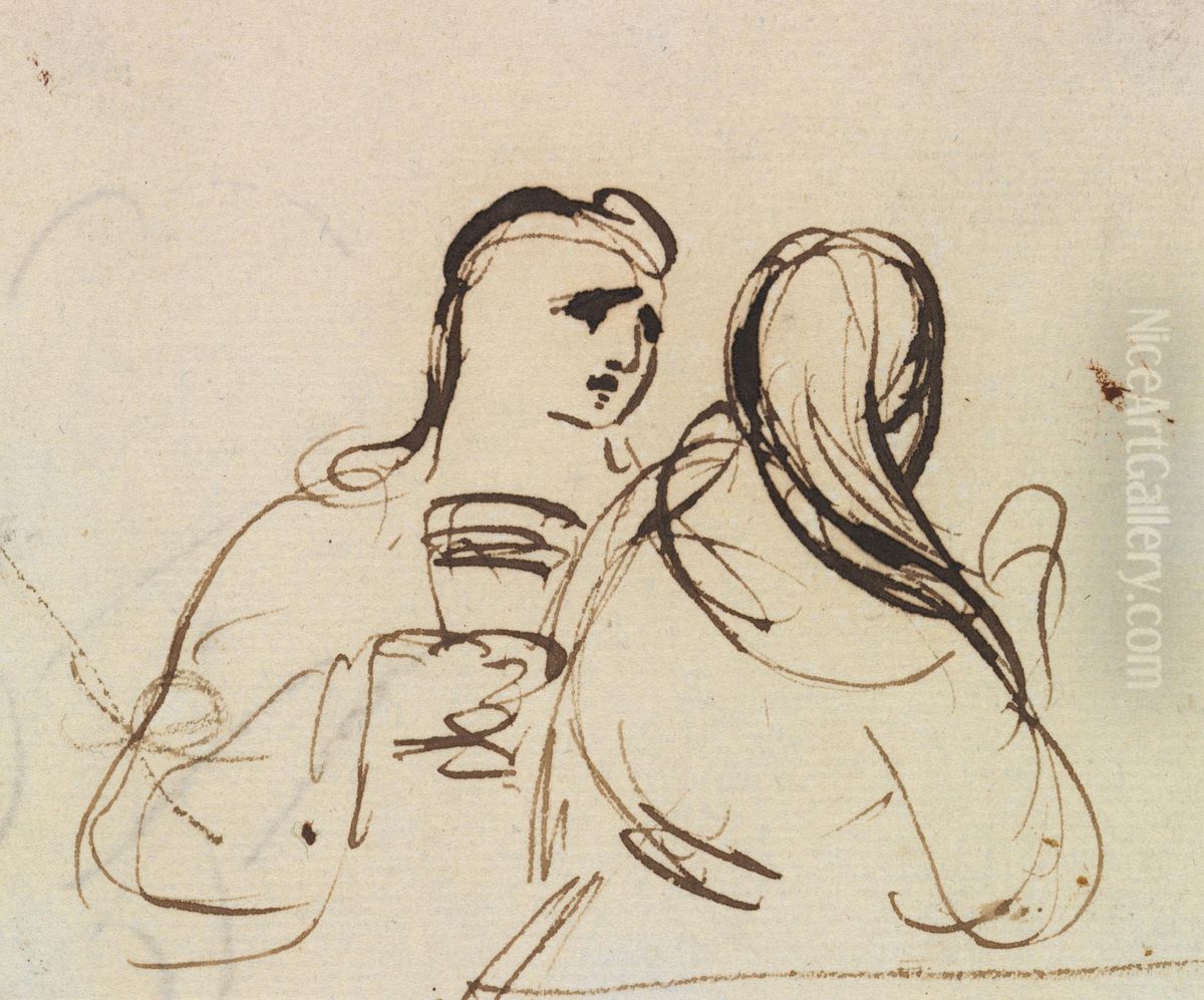 Study For, Christ's Entry into Jerusalem Oil Painting by Benjamin Haydon