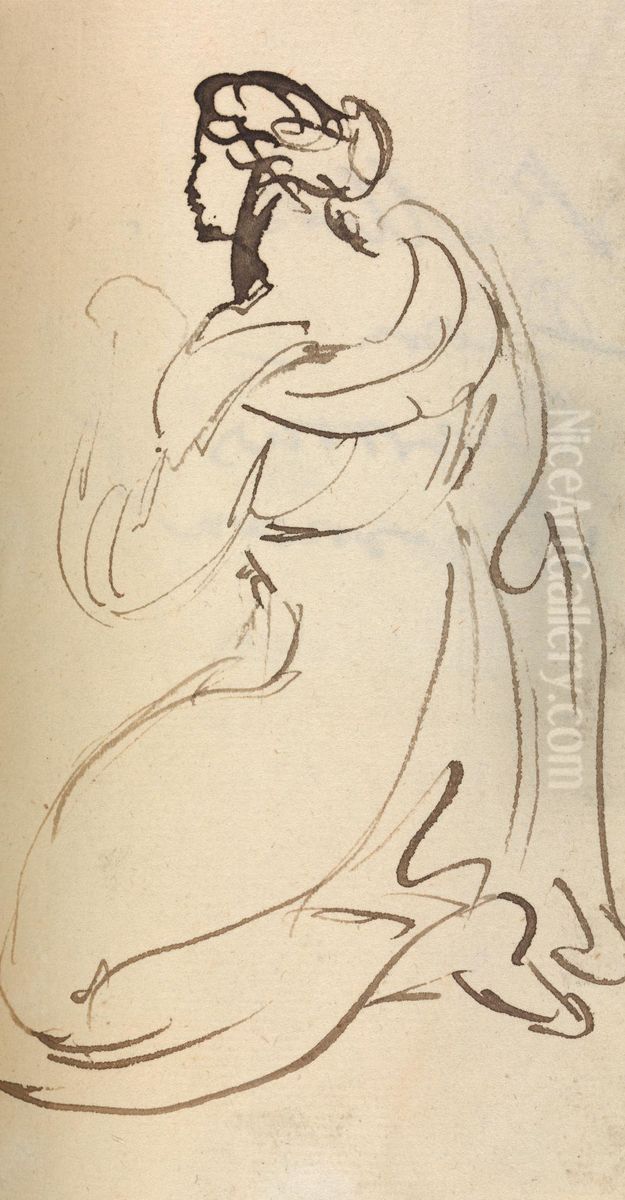 Study For, Christ's Entry into Jerusalem Oil Painting by Benjamin Haydon