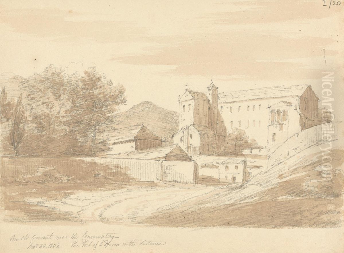 An Old Convent, Near the Conservatory Oil Painting by Robert Smirke