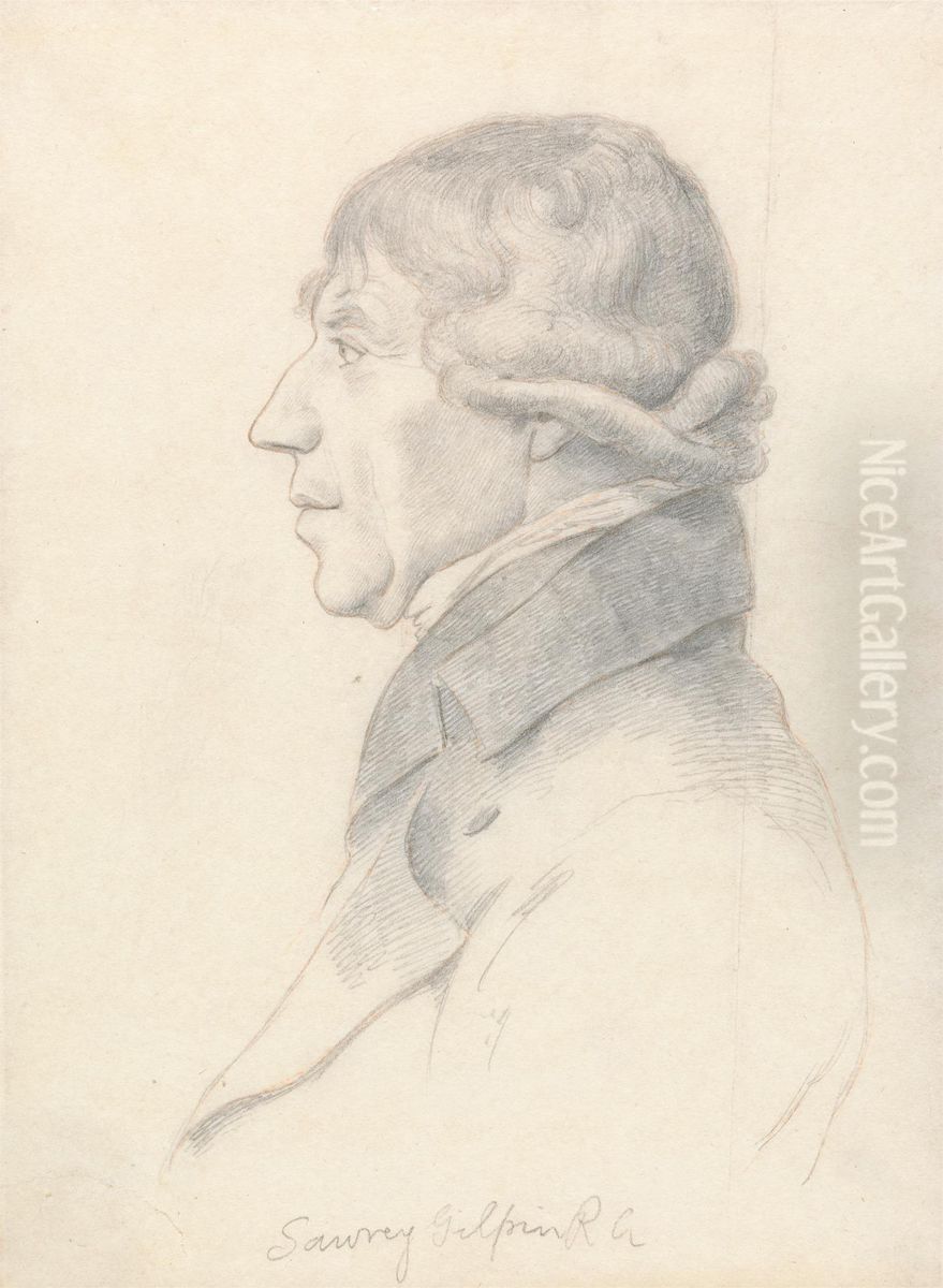 Portrait of Sawrey Gilpin Oil Painting by William Daniell RA