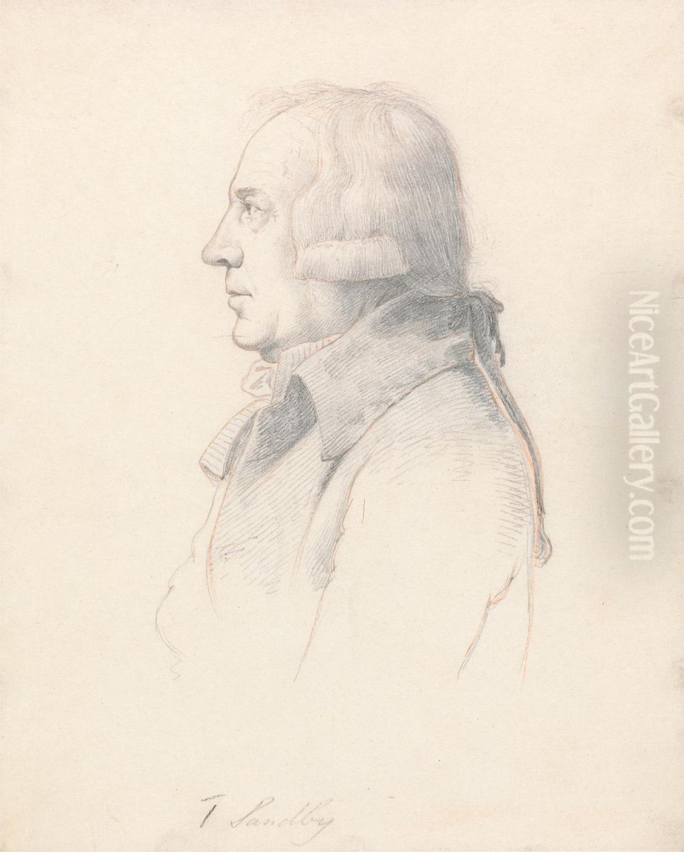 Portrait of Thomas Sandby Oil Painting by William Daniell RA