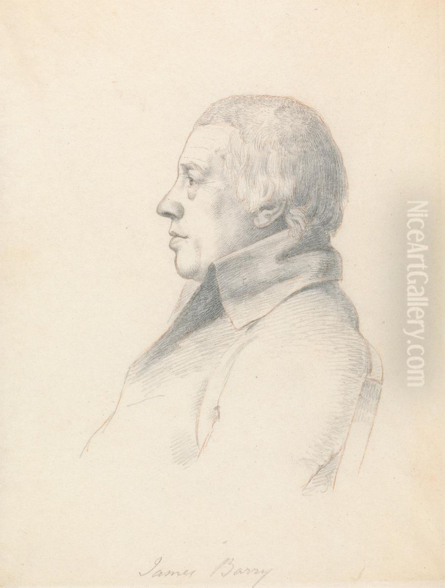 Portrait of James Barry Oil Painting by William Daniell RA