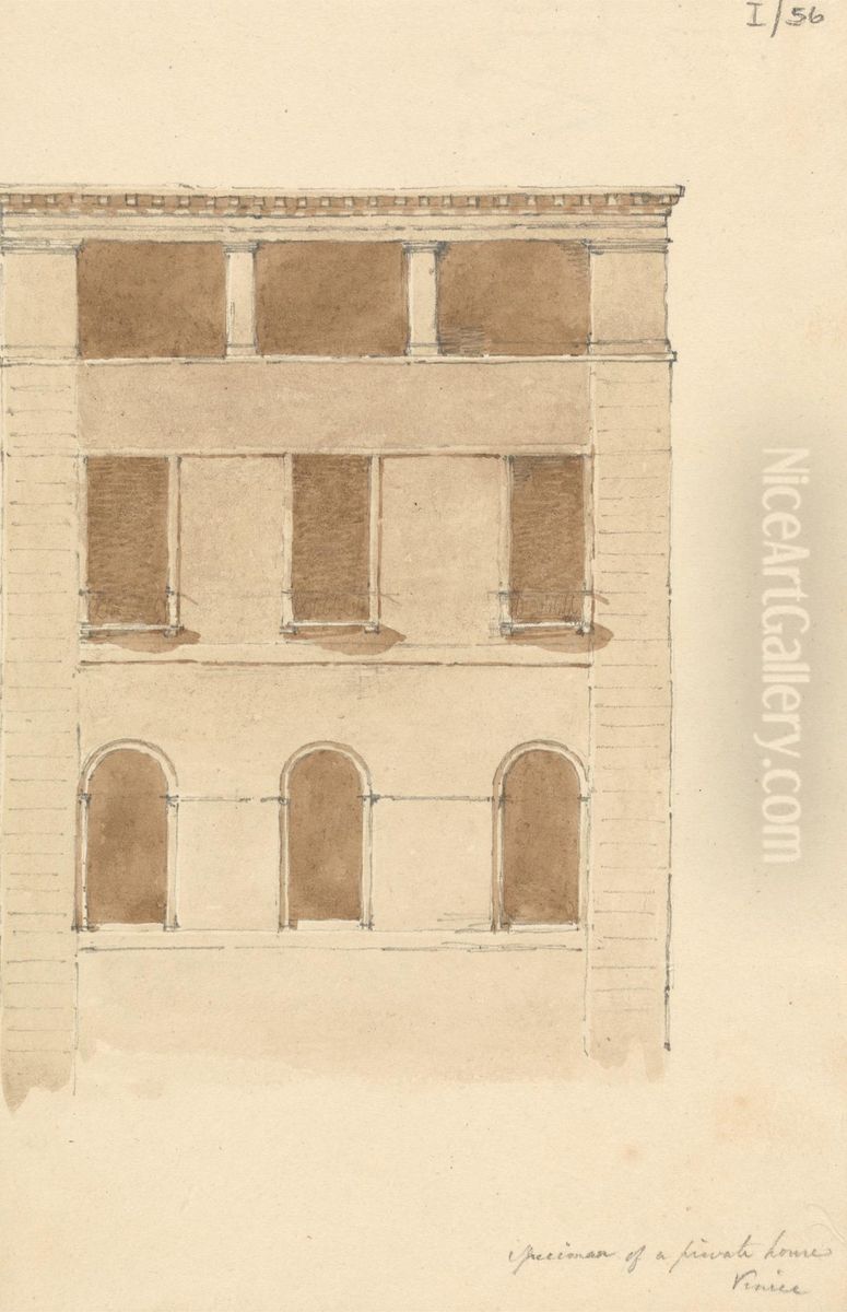 Specimens of a Private House in Venice Oil Painting by Robert Smirke