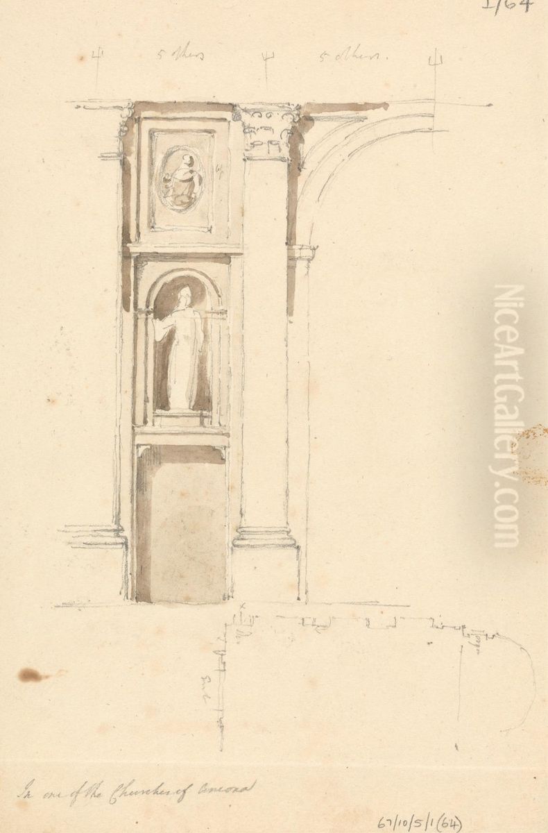 In One of the Churches of Ancona Oil Painting by Robert Smirke