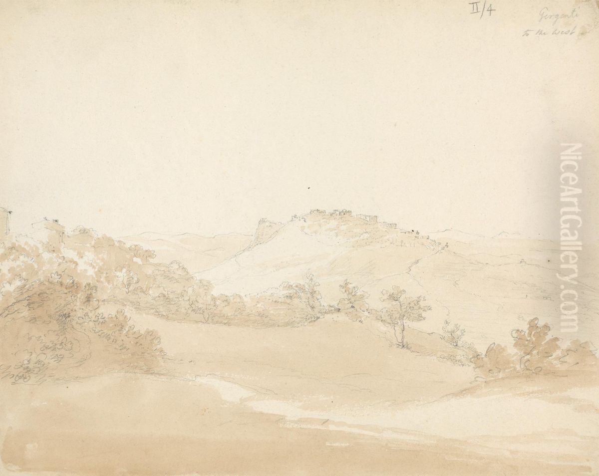 Agrigento, Italy, To the West Oil Painting by Robert Smirke