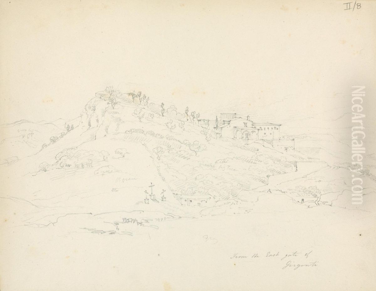 From the East Gate of Agrigento Oil Painting by Robert Smirke