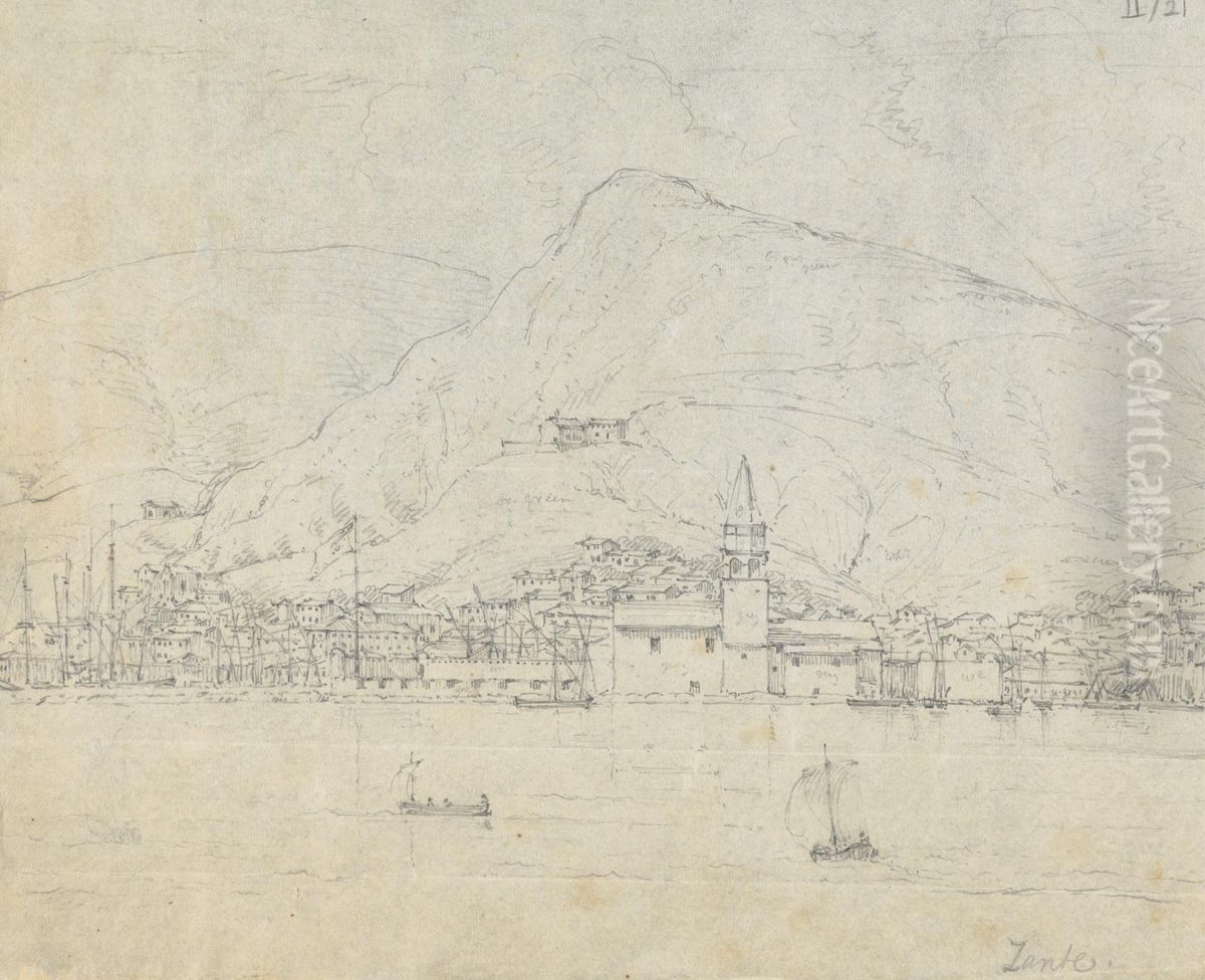 Port of Zakynthos, Greece Oil Painting by Robert Smirke