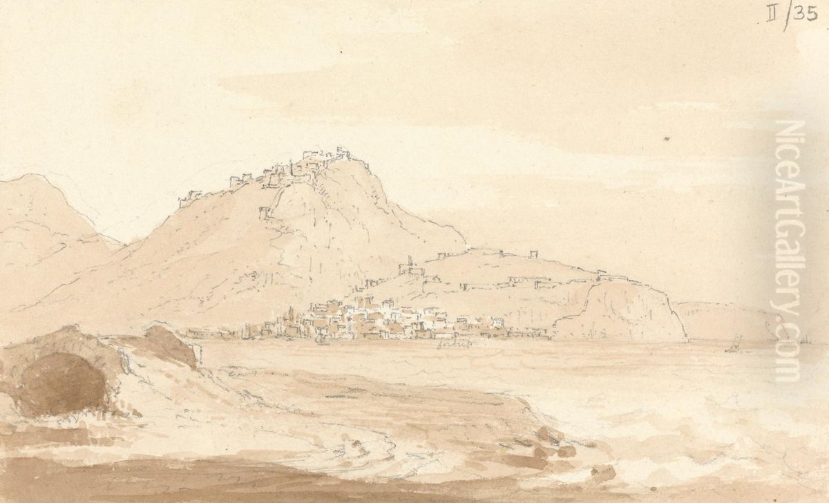 Nafplio, From the Port of the Argolic Gulf Near Argos Oil Painting by Robert Smirke