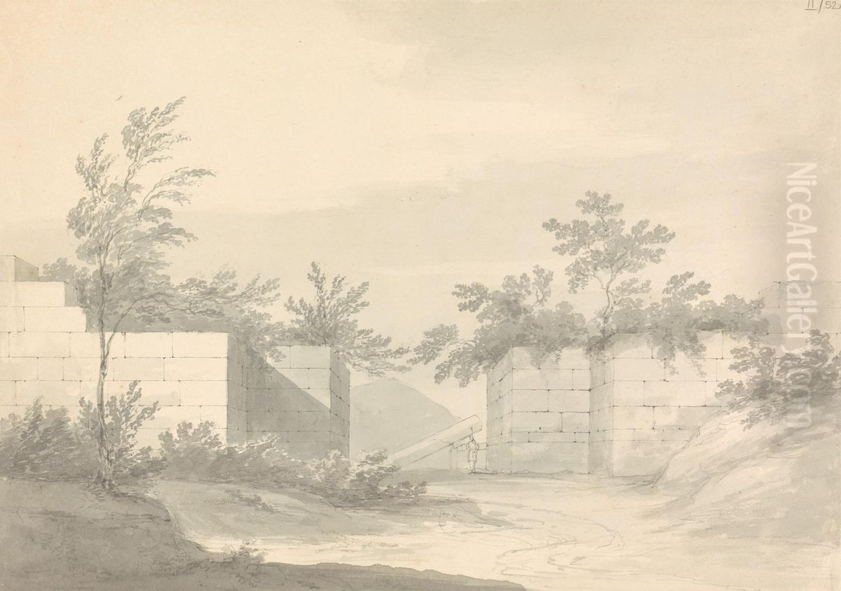 Ruins of Messenia Oil Painting by Robert Smirke