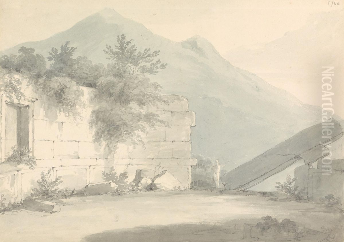 Ruins of Messenia Oil Painting by Robert Smirke