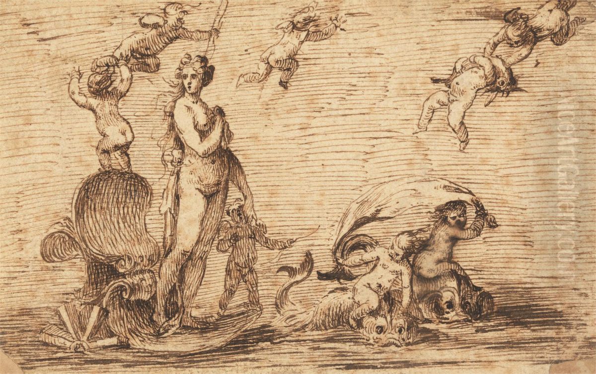 The Nymph Galatea Oil Painting by Isaac Fuller