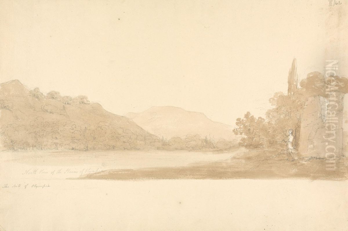 North View of the Plains of Olympia Oil Painting by Robert Smirke