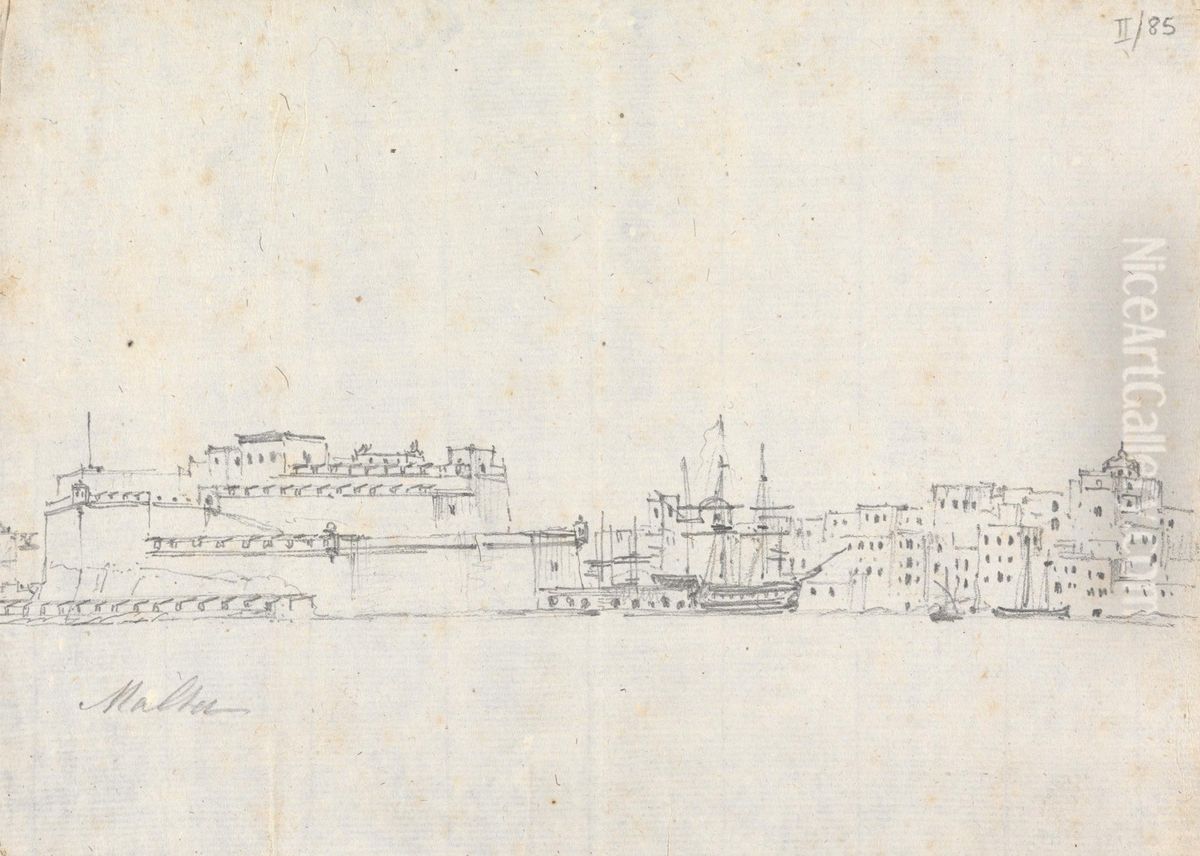 Malta Oil Painting by Robert Smirke