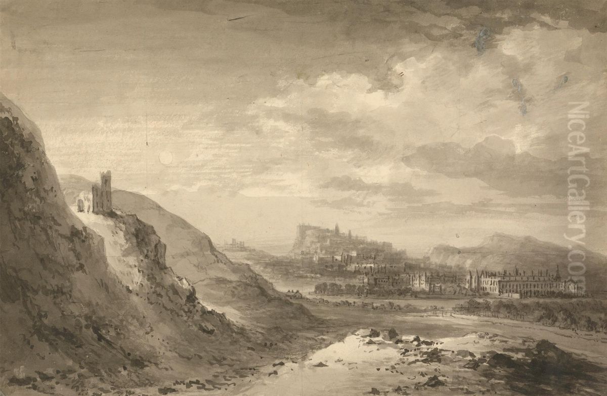 Edinburgh Oil Painting by Alexander Nasmyth