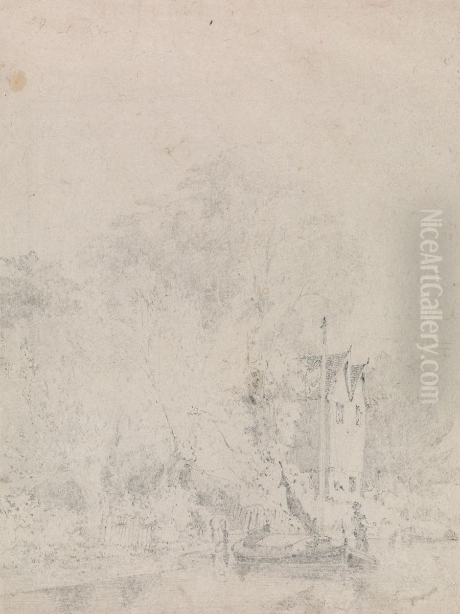 Willow Tree Near Mr. Weston's House Oil Painting by George Vincent