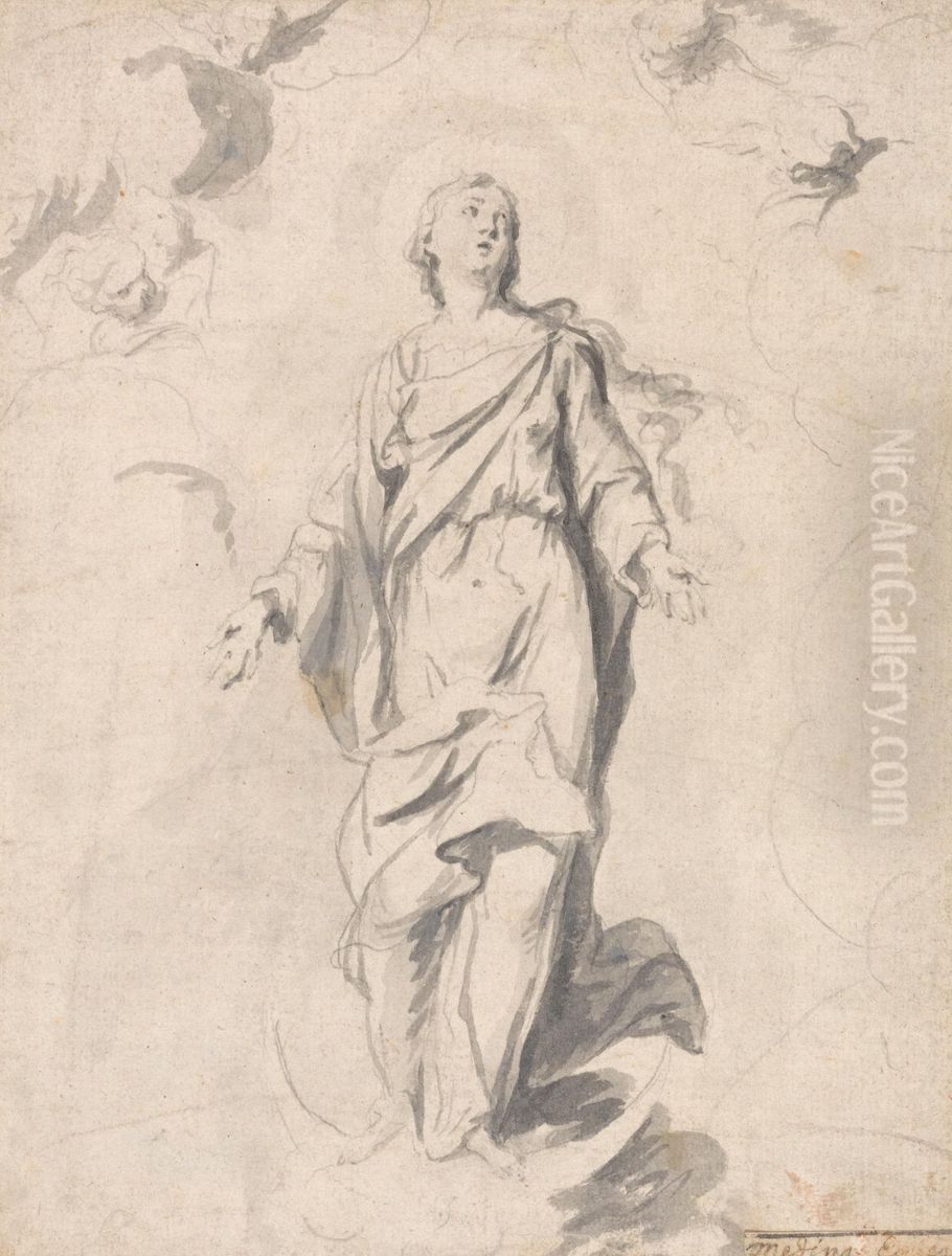 The Assumption Oil Painting by John Baptist Medina