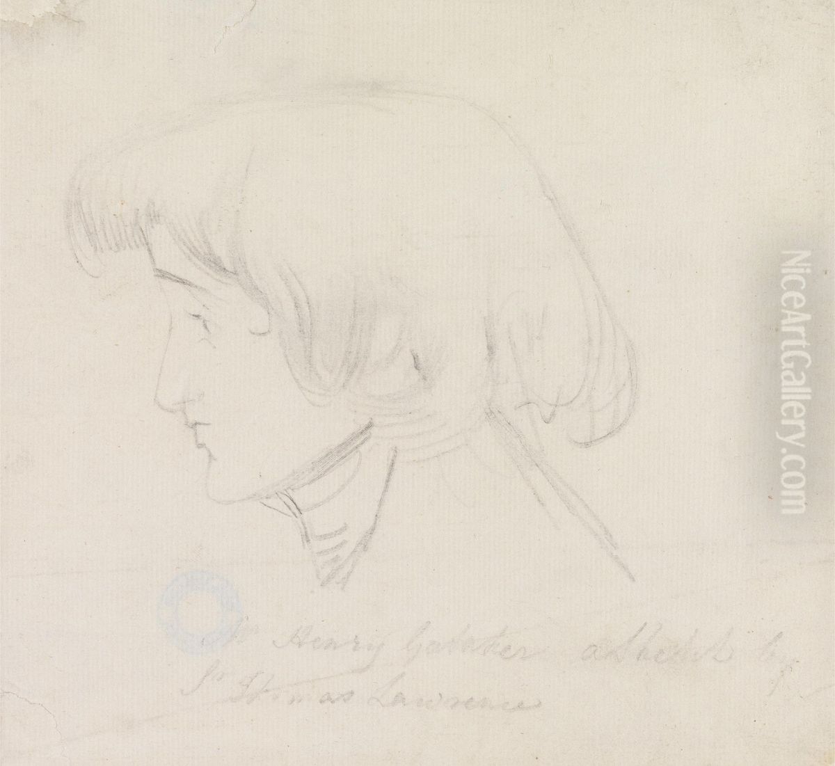 Portrait Study of Henry Gataker Oil Painting by Thomas Lawrence