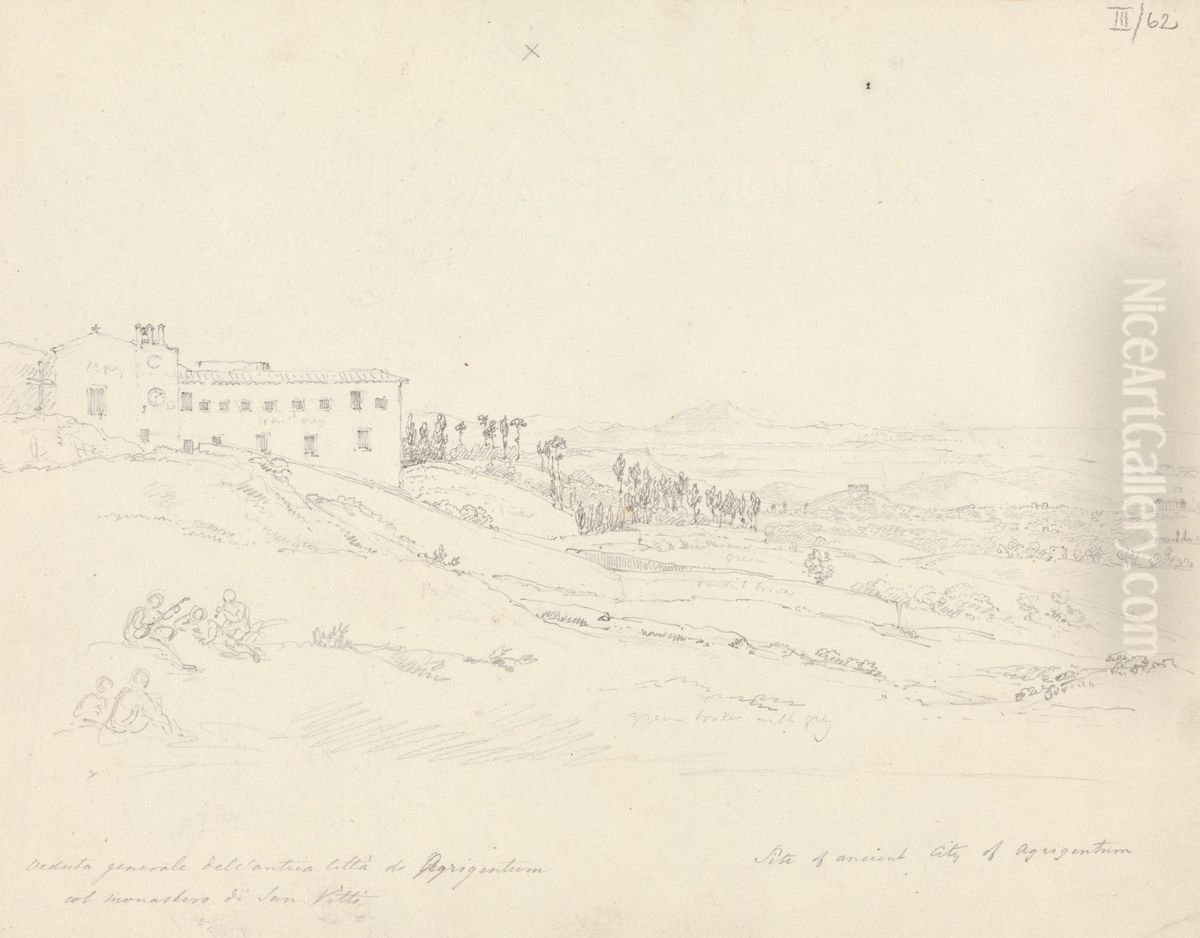 Site of Ancient City of Agrigentum Oil Painting by Robert Smirke