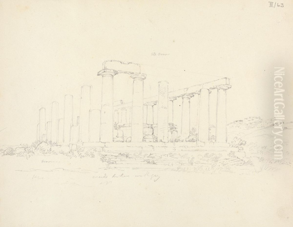 Temple of Juno Oil Painting by Robert Smirke