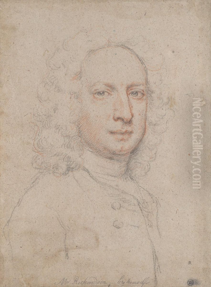 Jonathan Richardson, Jr. Oil Painting by Jonathan Richardson