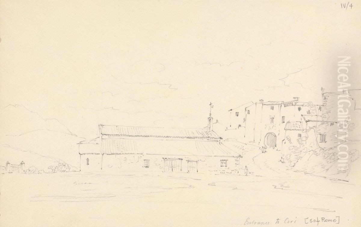 Entrance to Cori Oil Painting by Robert Smirke